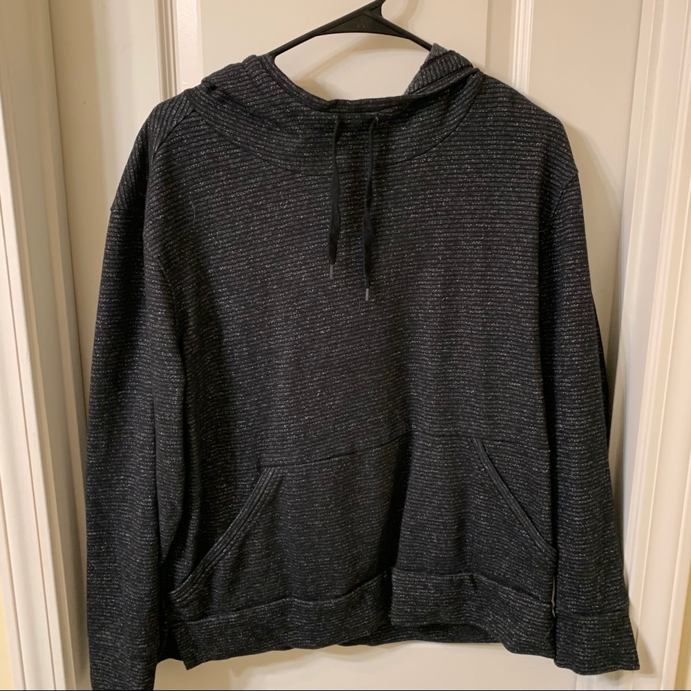 Dark Heather Grey Hooded Sweatshirt